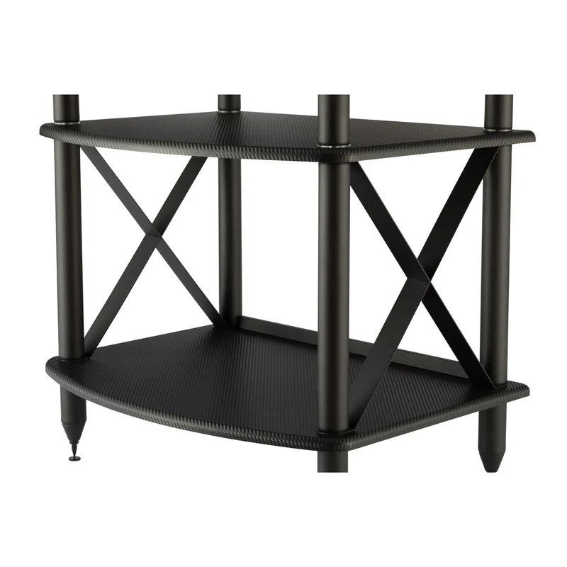 Pangea Audio Turntable Stand with Vinyl Record Storage - Carbon Fiber
