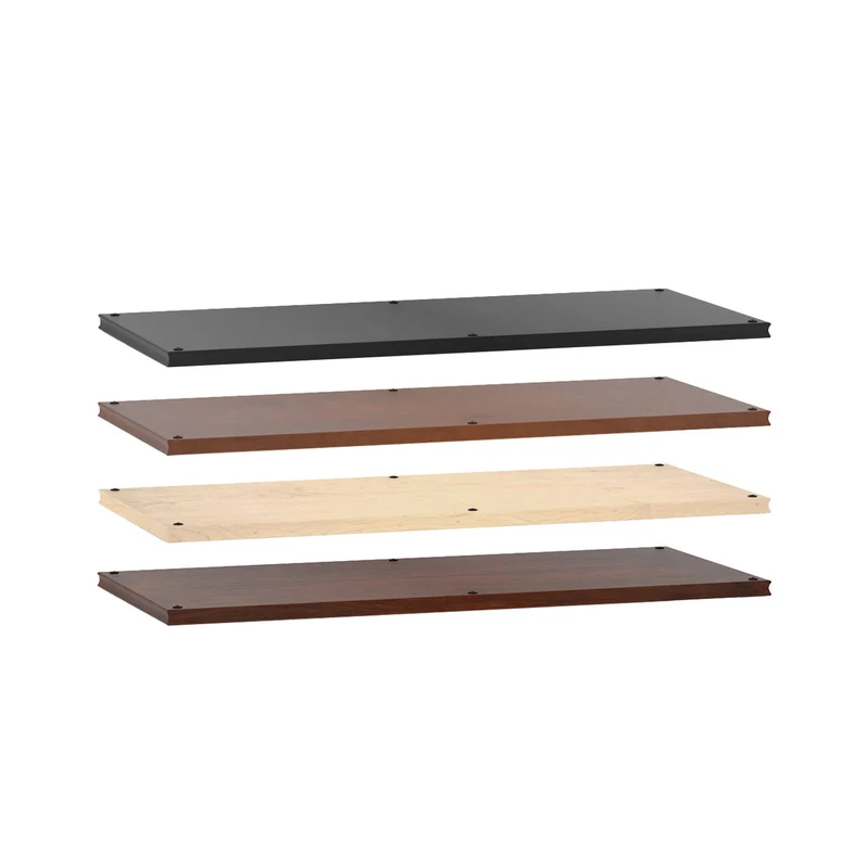 Salamander Synergy Twin 20 Rack Base - Cherry Shelves - Aluminum Posts