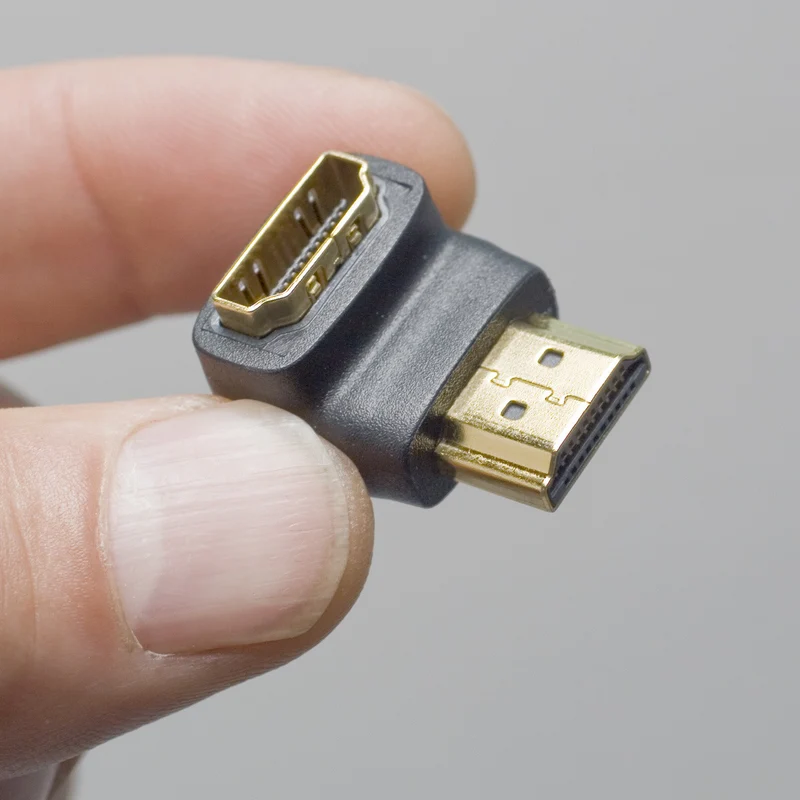 AudioQuest HDMI 90-Degree NU/R Flat Adaptor- Narrow Up (NU) Bends Right