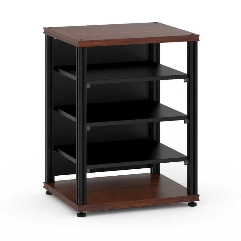 Salamander Synergy S30 5-Shelf Audio Rack - Walnut/Black