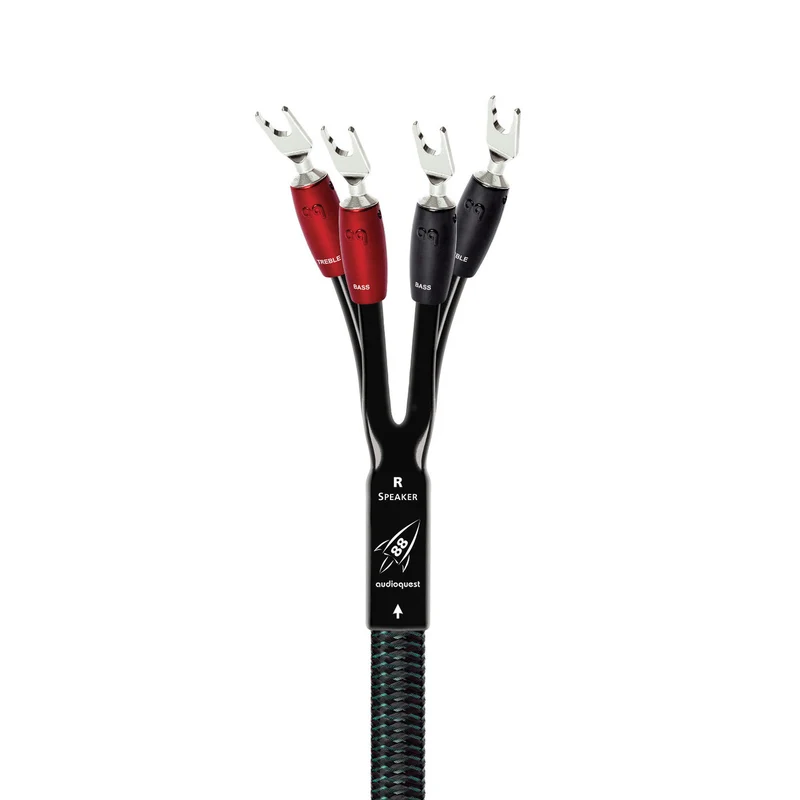 AudioQuest Rocket 88 Speaker Cable - 16 Foot - Bi-Wire - Spade to Spade - Single