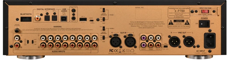 Advance Paris X-P700 Stereo Preamplifier with DAC and MM/MC Phono
