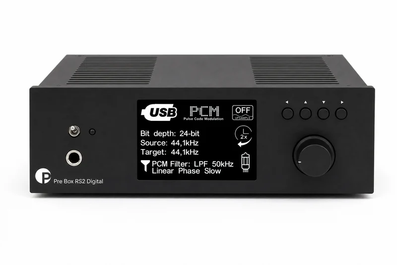 Pro-Ject Pre Box RS2 Digital - Balanced Preamplifier with DAC- Black