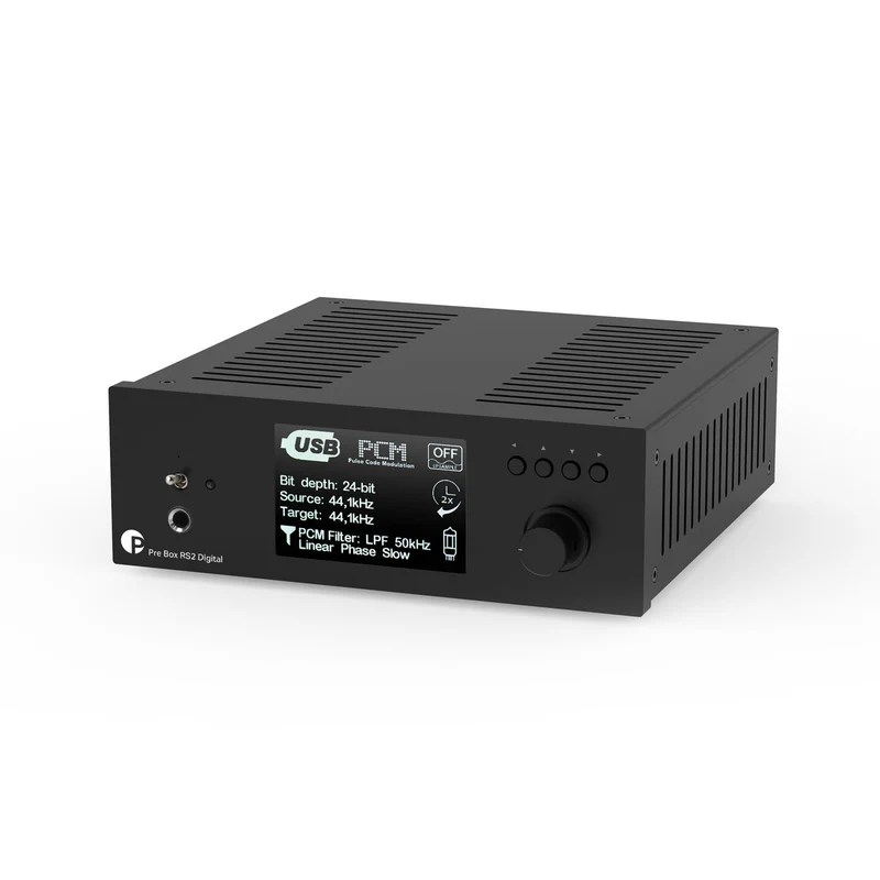 Pro-Ject Pre Box RS2 Digital - Balanced Preamplifier with DAC- Black