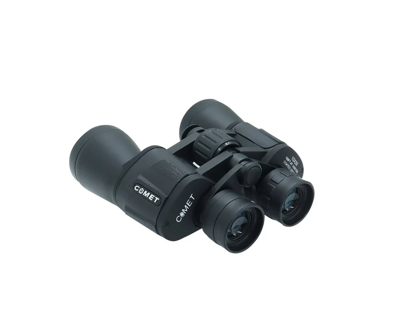 Precision Optical 10x50 Centre Focus Travel Binoculars (Black)