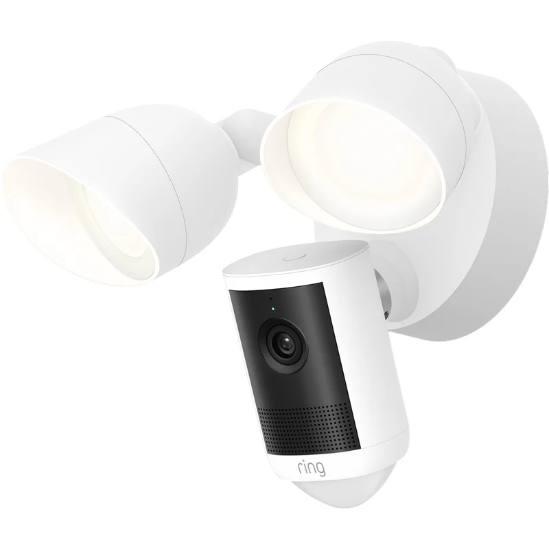 Ring Gen2 2K Security Camera with Floodlight (White)