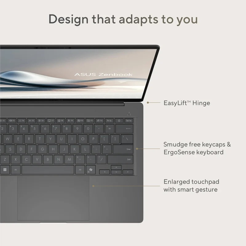 ASUS Zenbook A14 14" OLED Copilot+ AI PC Laptop (Snapdragon X Elite/1TB)[Ex-Display]