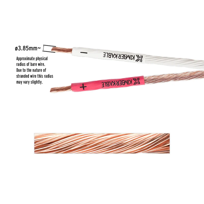 Kimber Kable 4TC Speaker Cable - 5.0 Meter - Bare Wire to Bare Wire - Pair