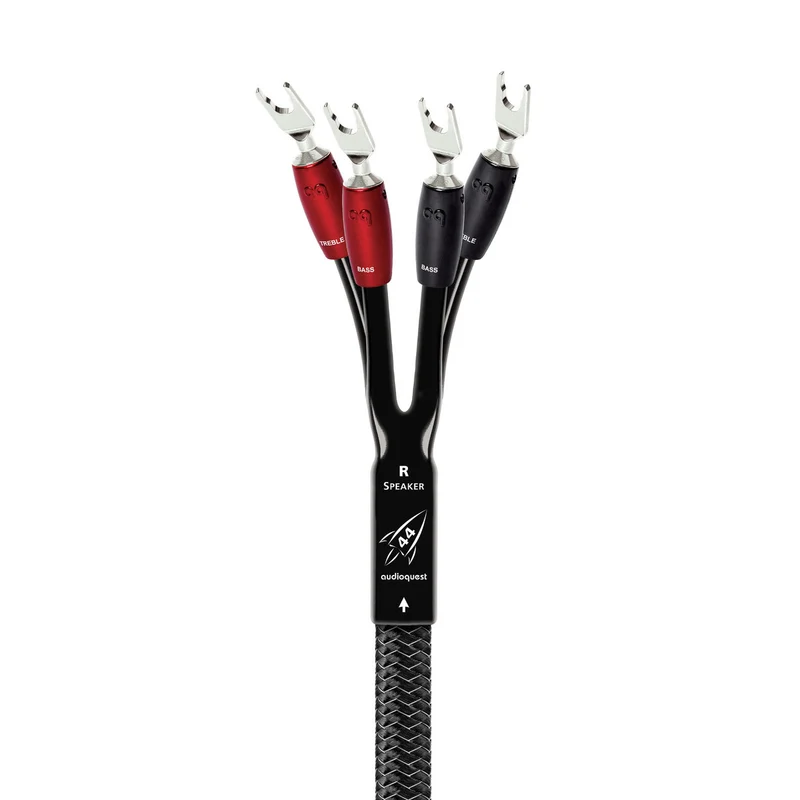 AudioQuest Rocket 44 Speaker Cable - 12 Foot - Bi-Wire - Spade to Spade - Single