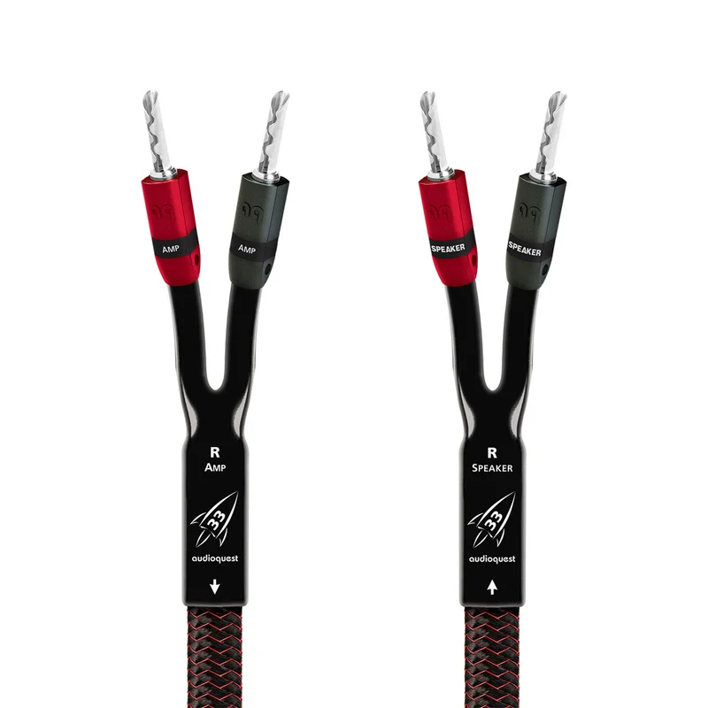 AudioQuest Rocket 33 Speaker Cable - 20 Foot - BFA Banana to BFA Banana - Single