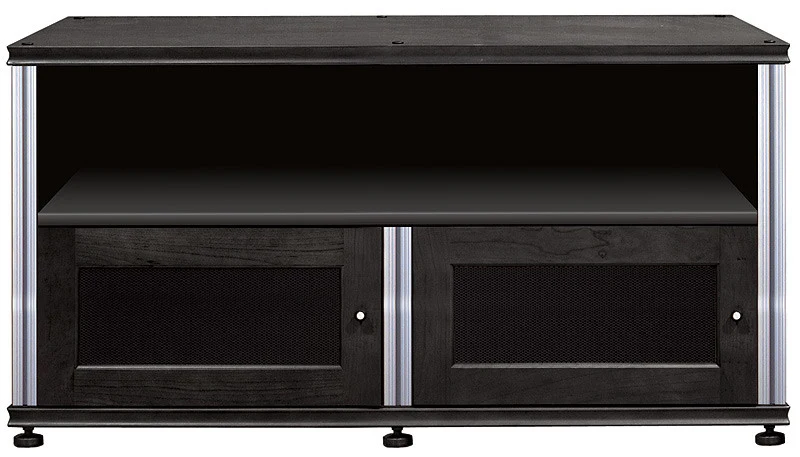 Salamander Synergy Twin 20 OC with Double-Width Shelf - Black Oak/Aluminum