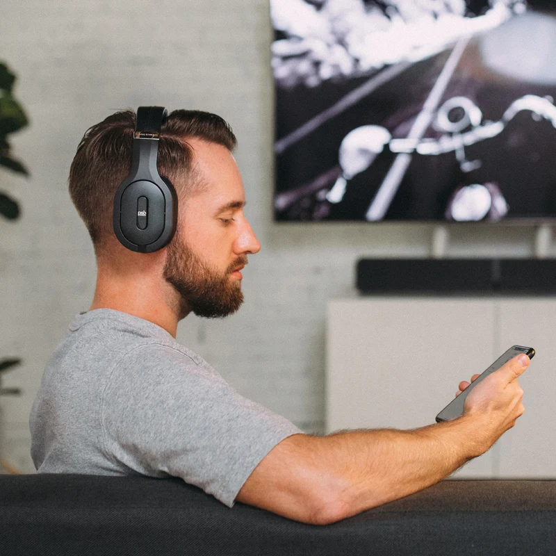 PSB M4U 8 MkII Wireless Noise Cancellation Headphone - Black