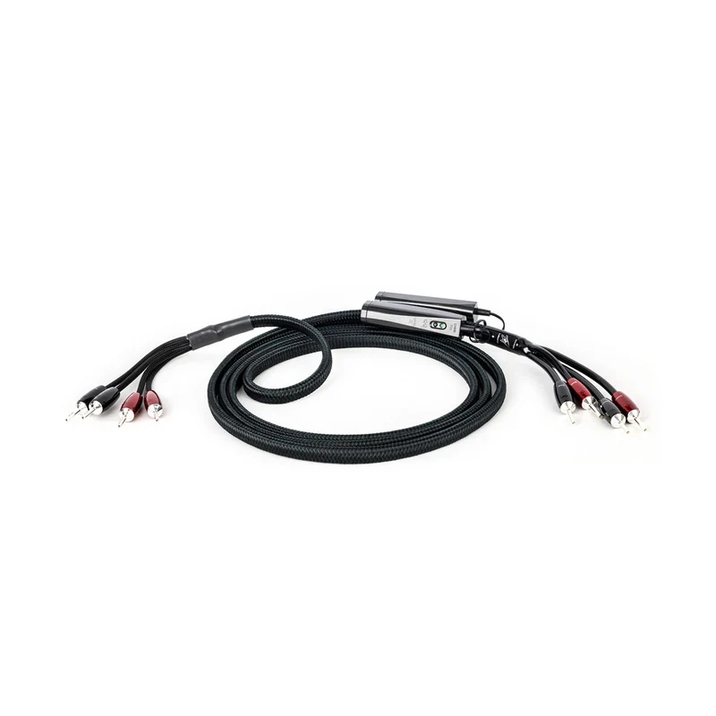 AudioQuest Rocket 88 With 72v DBS Speaker Cable - 8 Foot - Bi-Wire - Silver Spade to Silver Spade - Pair