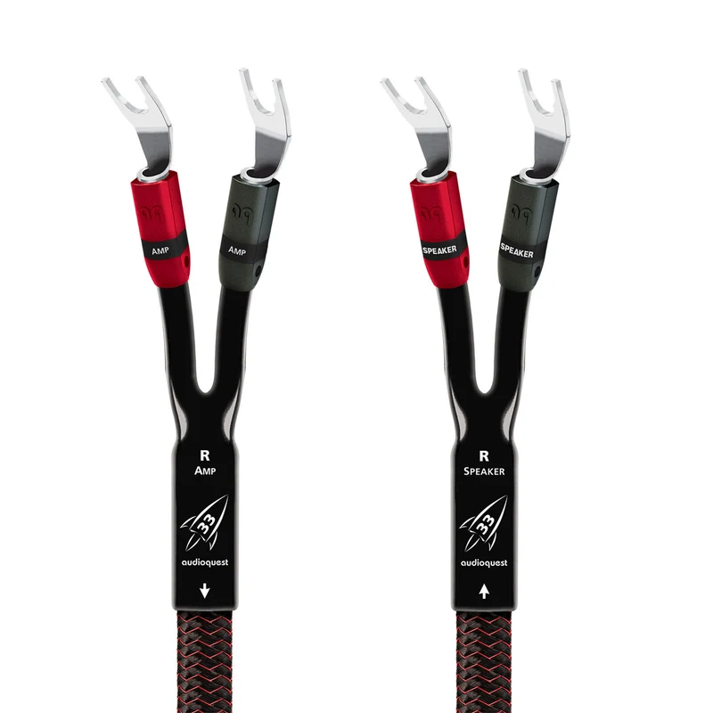 AudioQuest Rocket 33 Speaker Cable - 15 Foot - Spade to Spade - Single