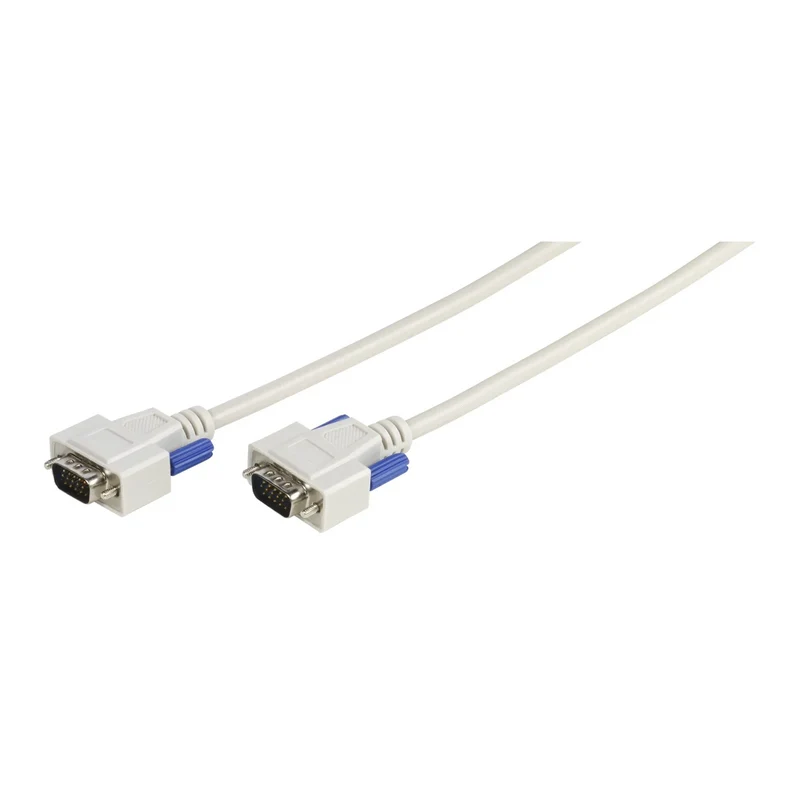 VIVANCO Hochwertiges SVGA Monitor Anschlusskabel, 15 pol. HD Stecker, Geschirmt, 10 m – Für gestochen scharfe Bildübertragung