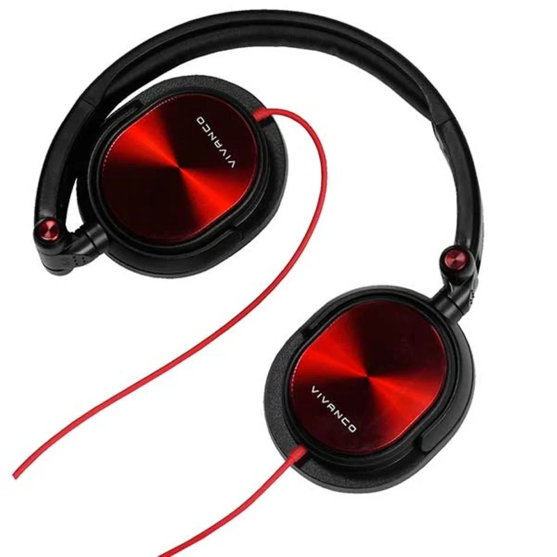 VIVANCO Hochwertiger Over-Ear DJ-Kopfhörer Schwarz, Komfortabler Soundgenuss mit Memory Foam und 3,5 mm Klinke
