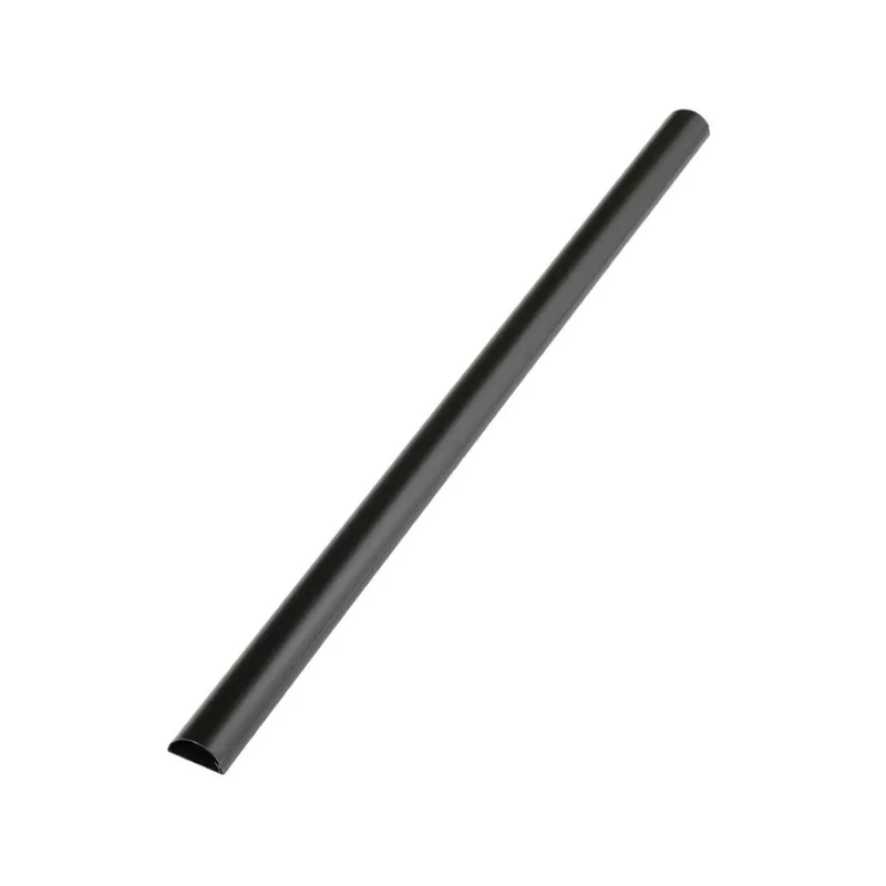 D-Line Hochwertiger Kabelkanal Maxi, 50x25 mm, D-Profil, Überstreichbar, UV-beständig, IP65, Schwarz, 1 m