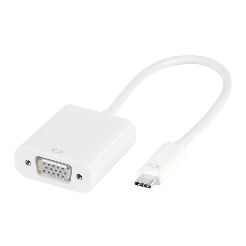 VIVANCO Hochwertiger USB Type-C Hub, auf VGA Adapter, Full HD Unterstützung, 0,15 m, Kompakt und zuverlässig