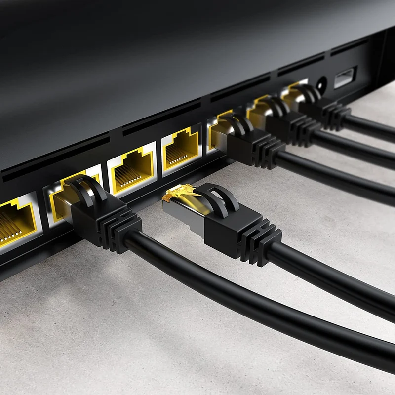 VIVANCO Hochwertiges CAT6 Netzwerkkabel, Geschirmtes LAN Kabel, Twisted Pair, RJ45 Stecker, F/UTP, 3m – Für Gigabit-Netzwerke optimiert