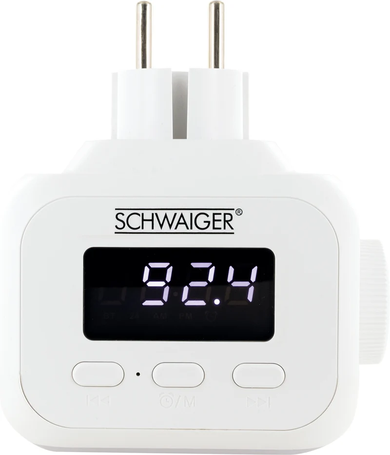 Steckdosenradio mit Lichtsensor und Beleuchtung