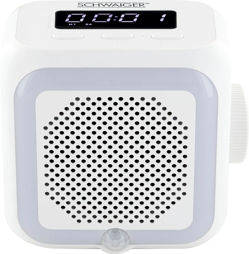 Steckdosenradio mit Lichtsensor und Beleuchtung