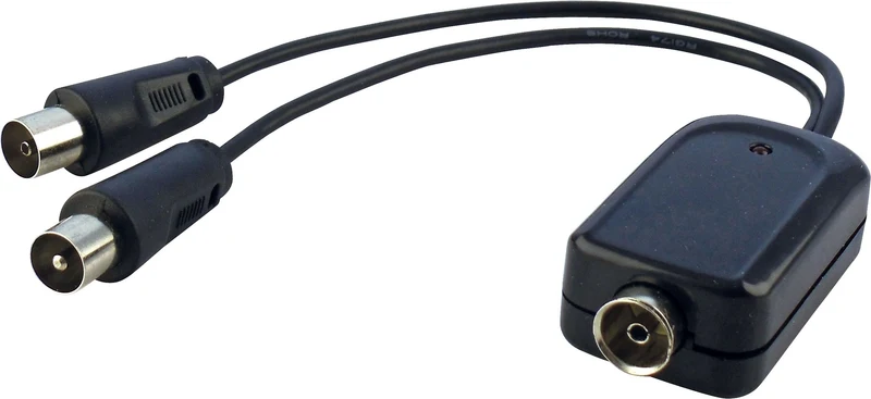 Zimmerantenne aktiv DVB-T2 DAB+ VHF UHF integrierter Verstärker