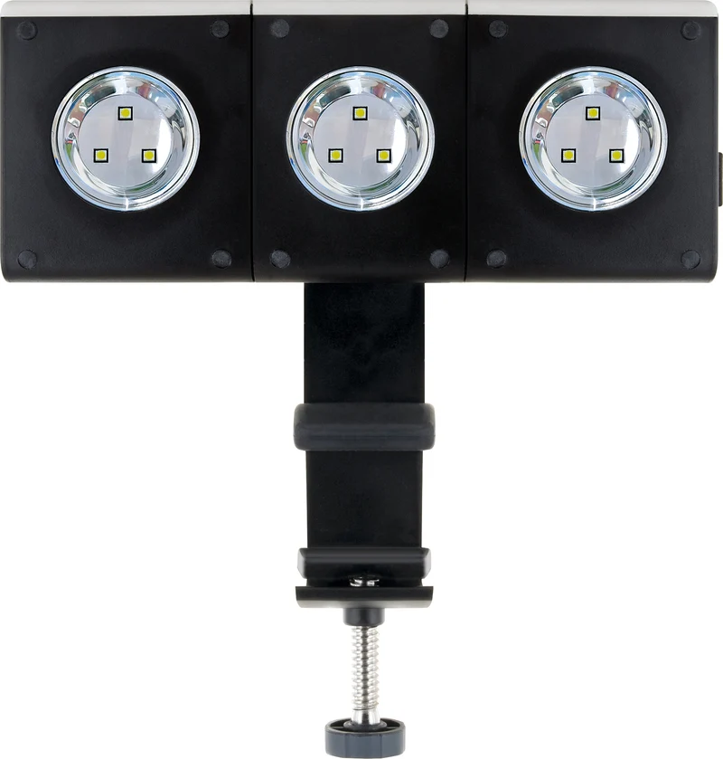 Grill-Leuchte mit beweglichen LED-Strahlern
