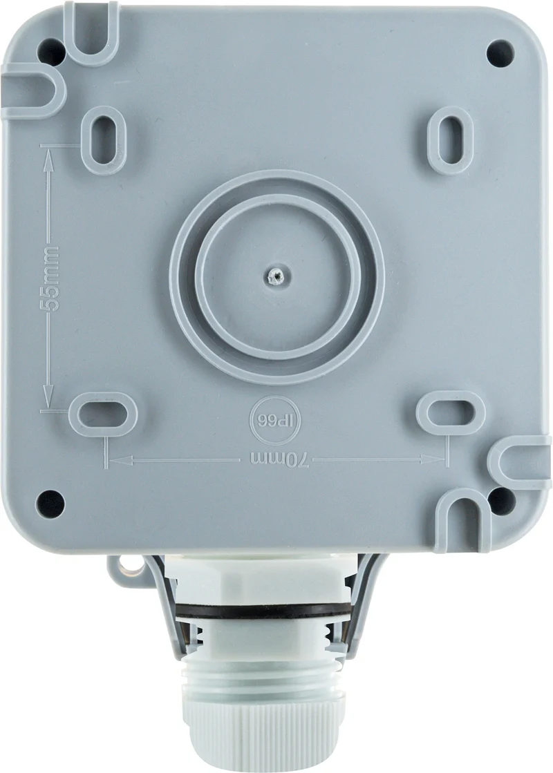 Außensteckdose für Winkelstecker