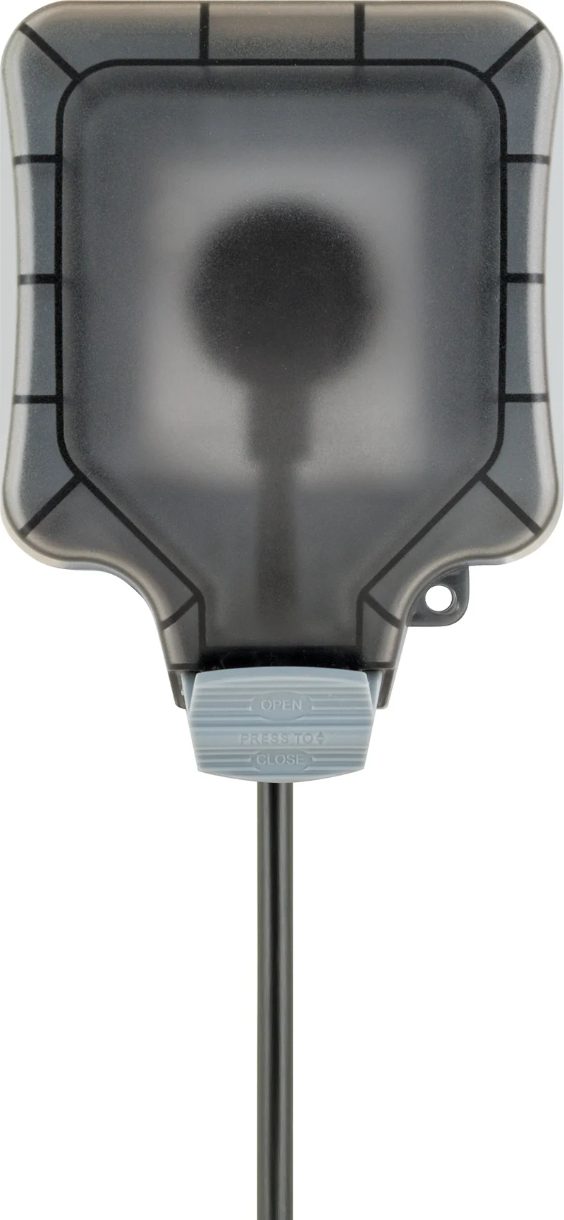 Außensteckdose für Winkelstecker