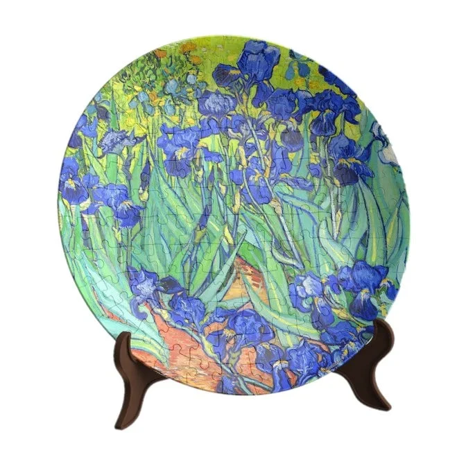 Pintoo 3D Plate Van Gogh Cafe Irises Puzzle