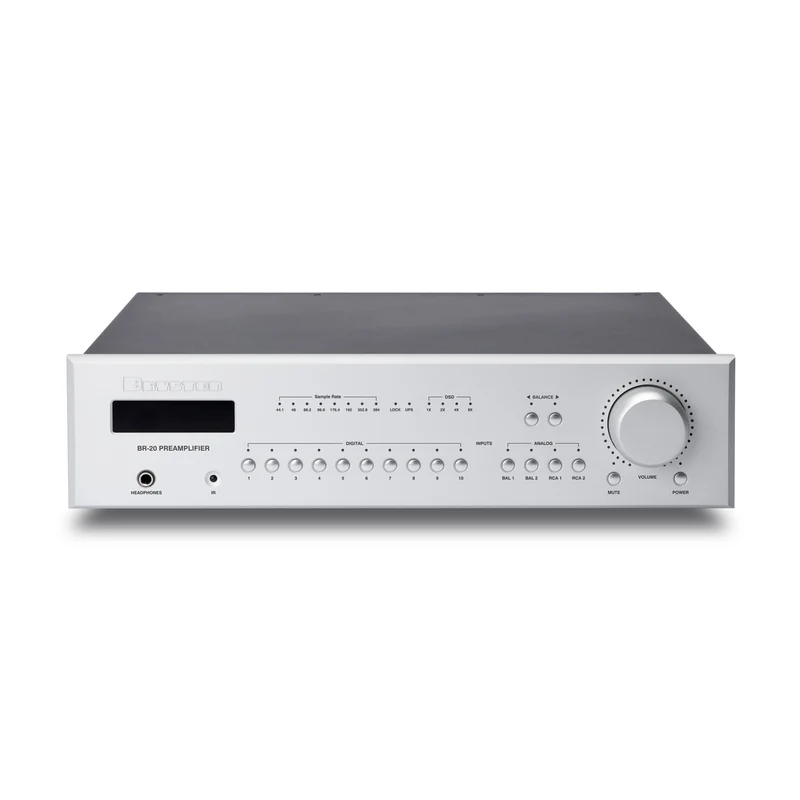 Bryston BR-20 Stereo Preamplifier - DAC - Streamer - MM Phono - Black - 17-Inch