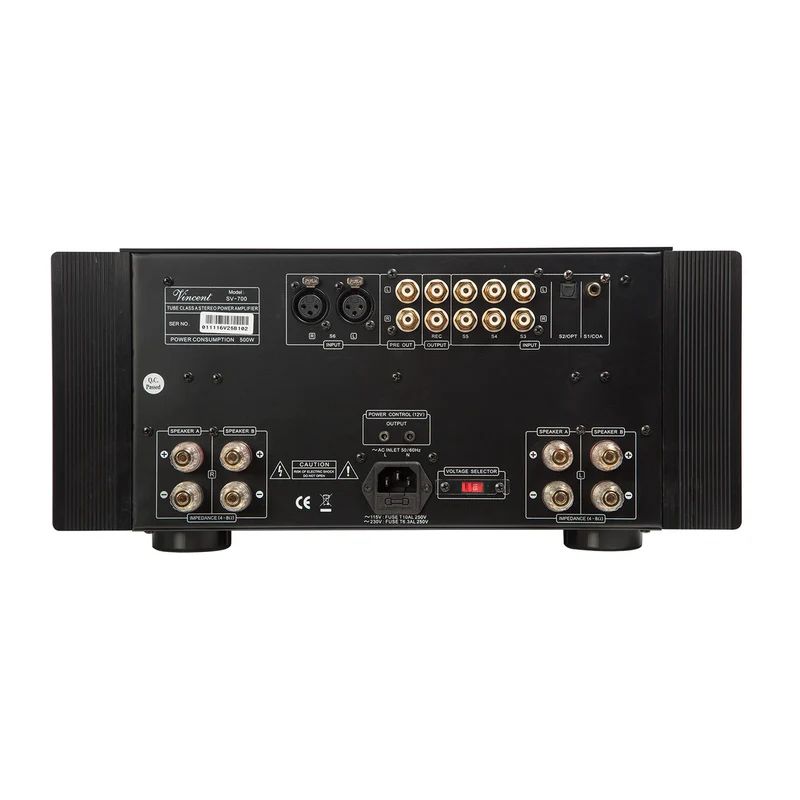 Vincent Audio SV-700 Hybrid Stereo Integrated Amplifier - Black