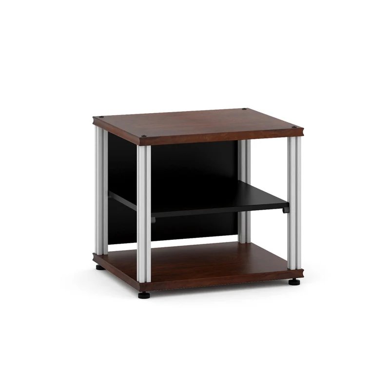 Salamander Synergy S20 3-Shelf Audio Rack - Walnut - Aluminum Posts