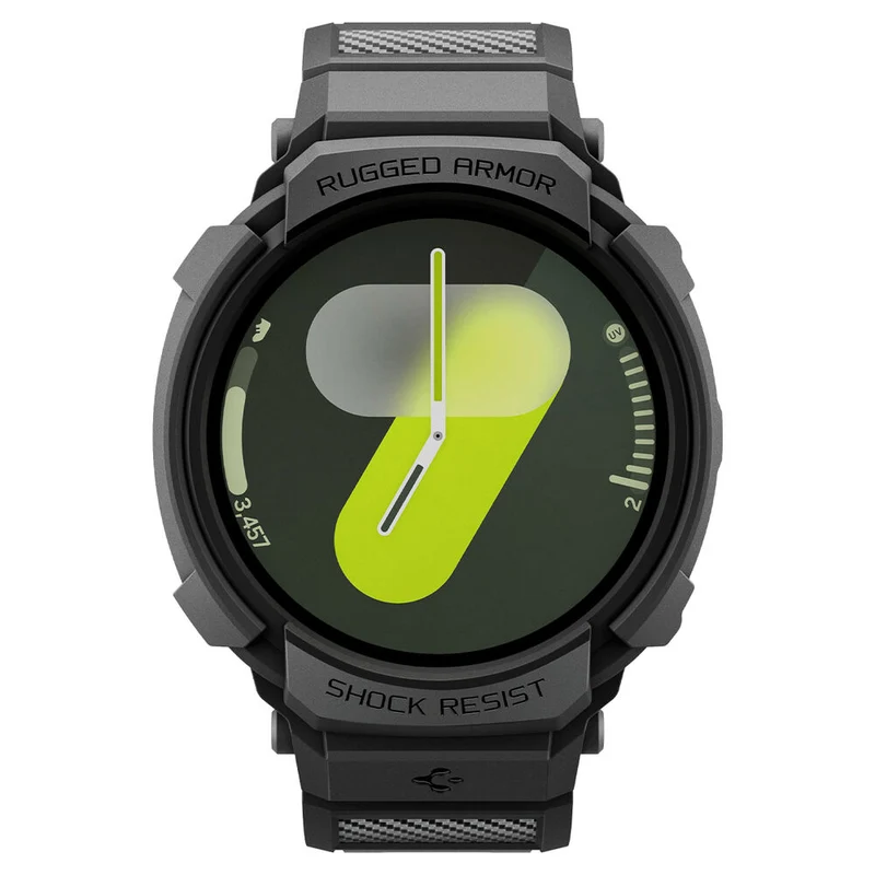 Spigen Galaxy Watch 9 / 8 40mm Rugged Armor Pro Band Case (Black) (Black)