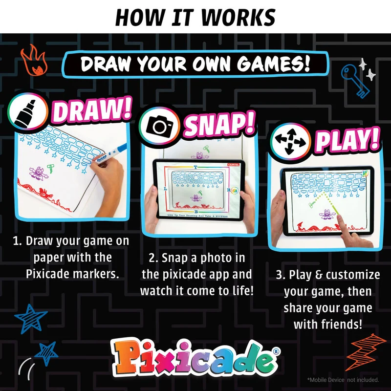 Abacus Kids Educational Mobile Video Game Maker Pixicade
