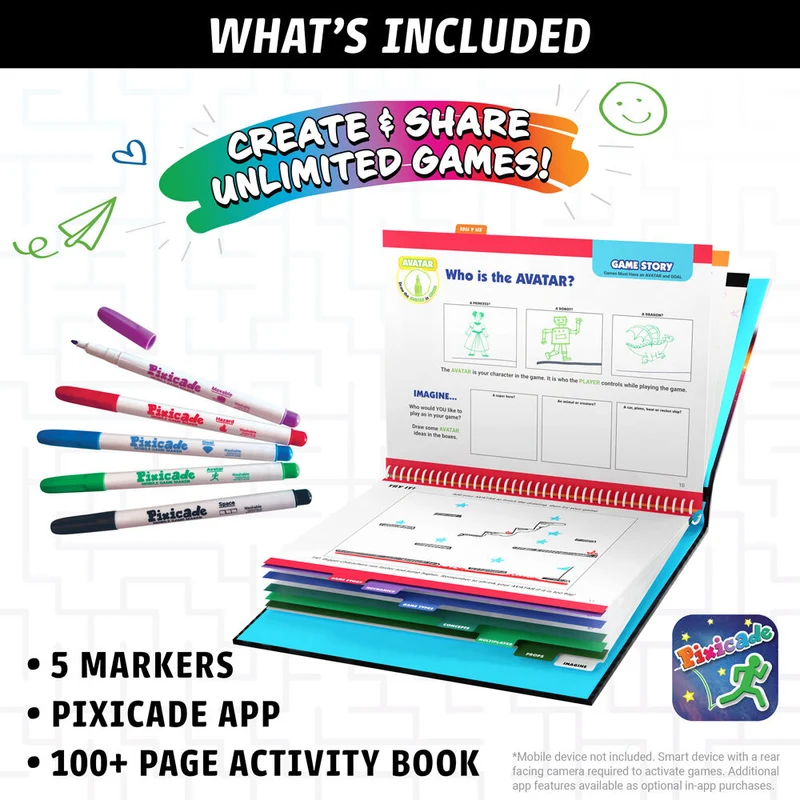 Abacus Kids Educational Mobile Video Game Maker Pixicade