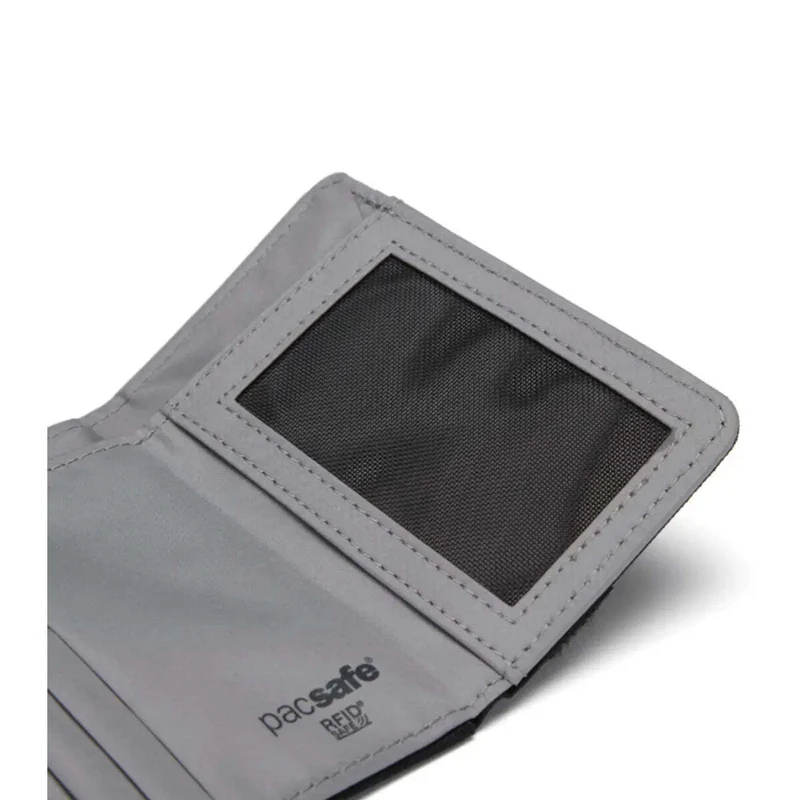 Pacsafe RFIDsafe Trifold Wallet - Jet Black