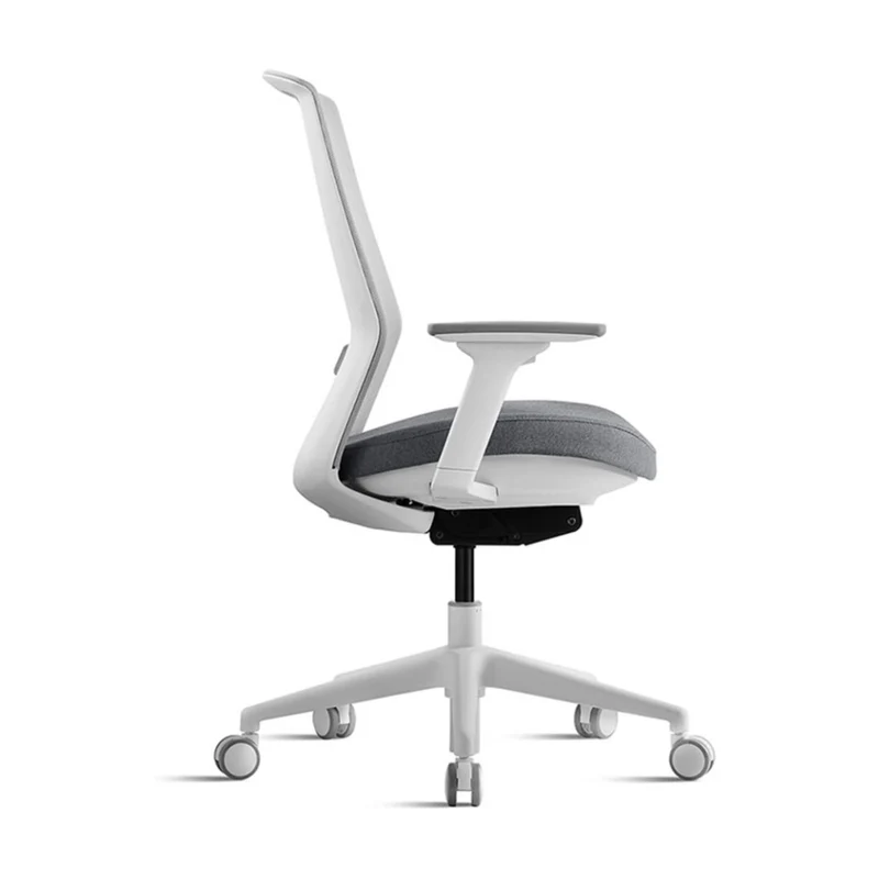 Sabia Willow Pre-Assembled Office Chair Ergonomic Mesh Back With Armrests (White)