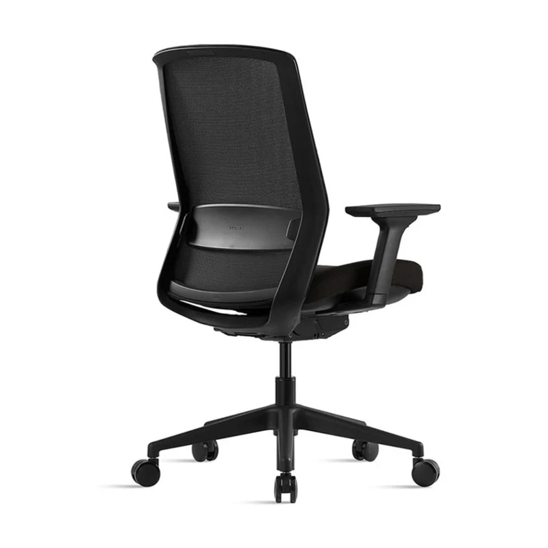 Sabia Willow Pre-Assembled Office Chair Ergonomic Mesh Back With Armrests (Black)