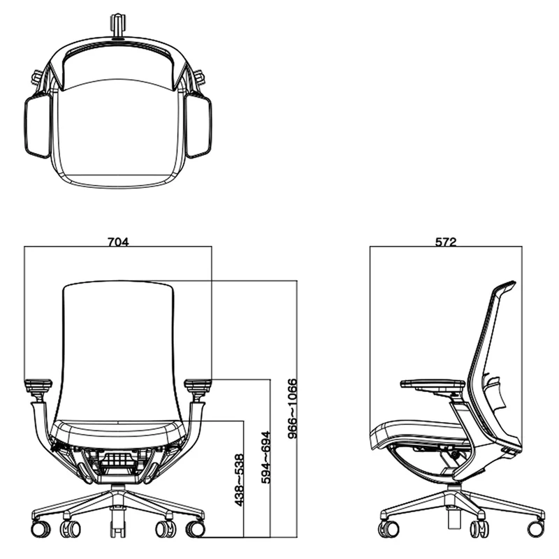 Sabia Maxwell Pre-Assembled Chair Mesh Ergonomic Office Seating Adjustable (Black)