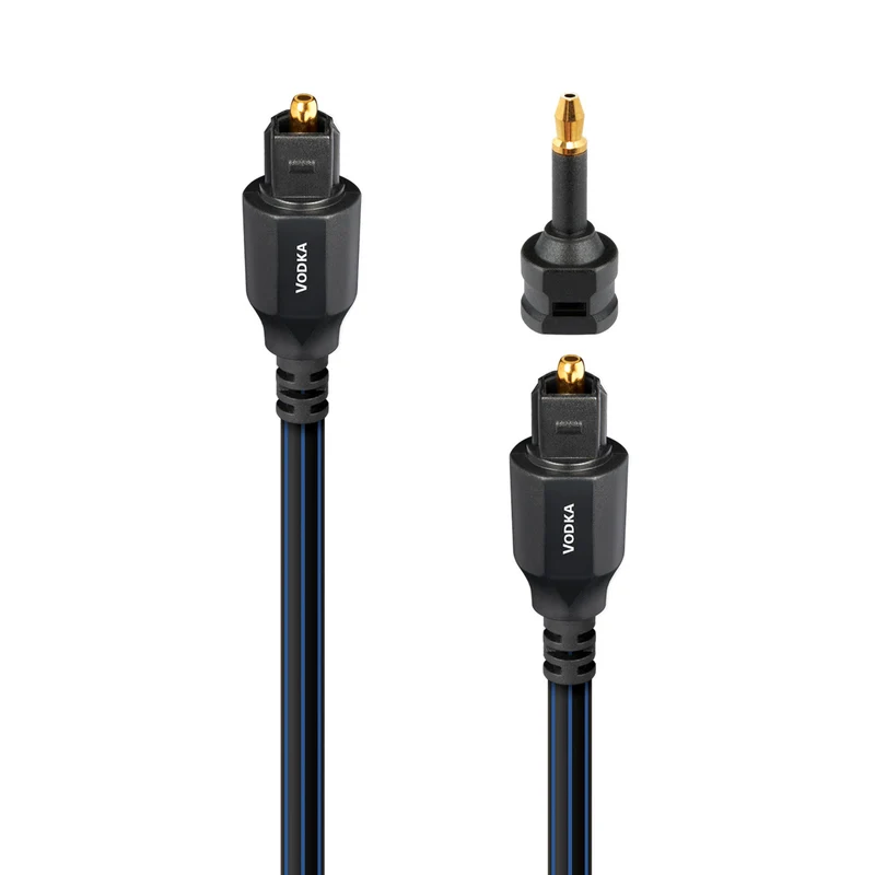 AudioQuest Vodka Toslink Fiber Optic Digital Cable + Mini Adaptor - 1.5 Meter