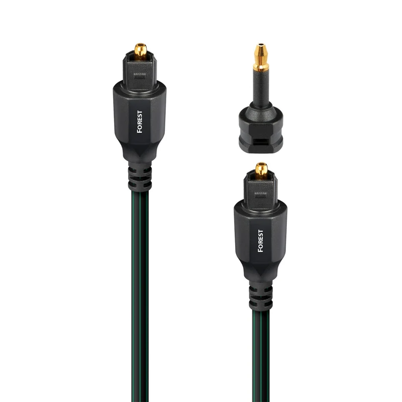 AudioQuest Forest Toslink Fiber Optic Digital Cable + Mini Adaptor - 12.0 Meter