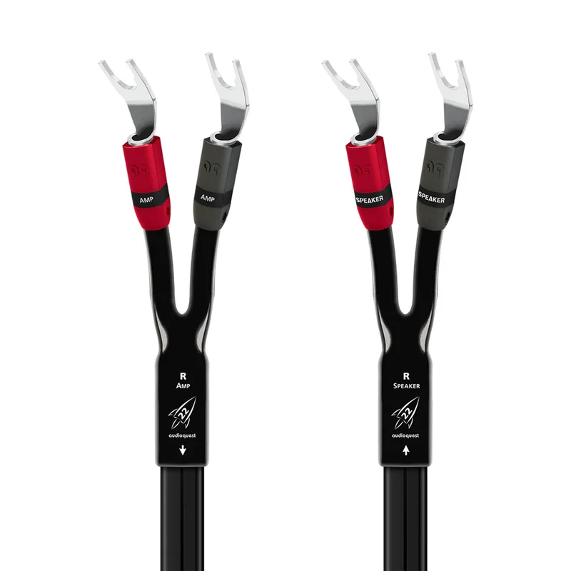AudioQuest Rocket 22 Speaker Cable - 12 Foot - Spades to Spades - Pair