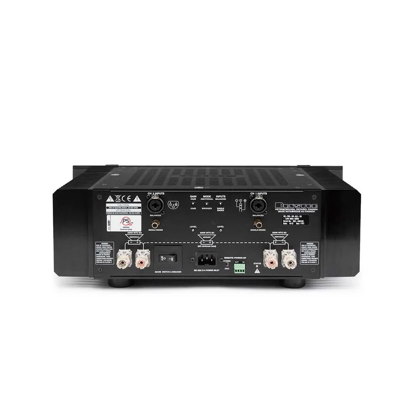Bryston 3B³ Stereo Power Amplifier - Silver - 19 Inch Faceplate With Handles