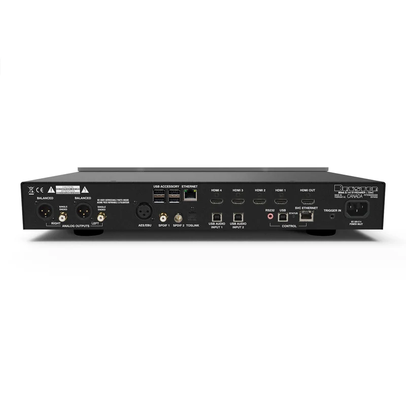 Bryston BDA-3.14 Streaming DAC with HDMI - Silver - 17 Inch