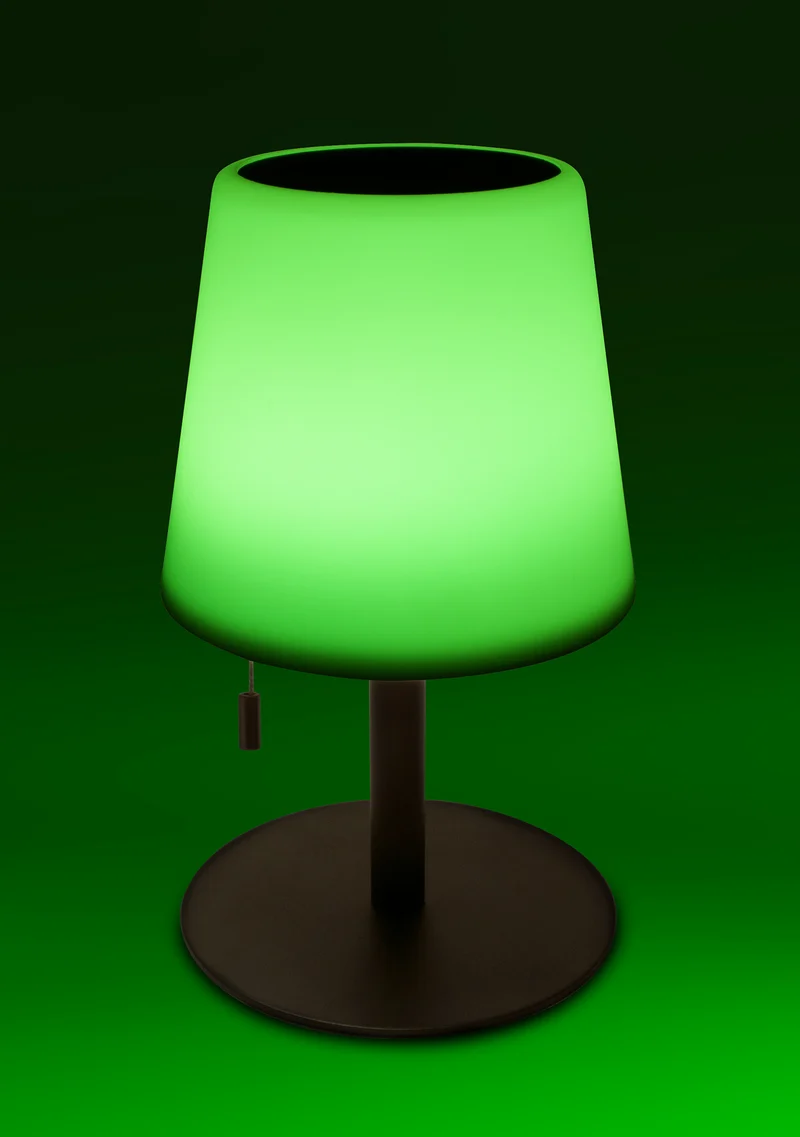 Solar Tischleuchte mit Zugschalter