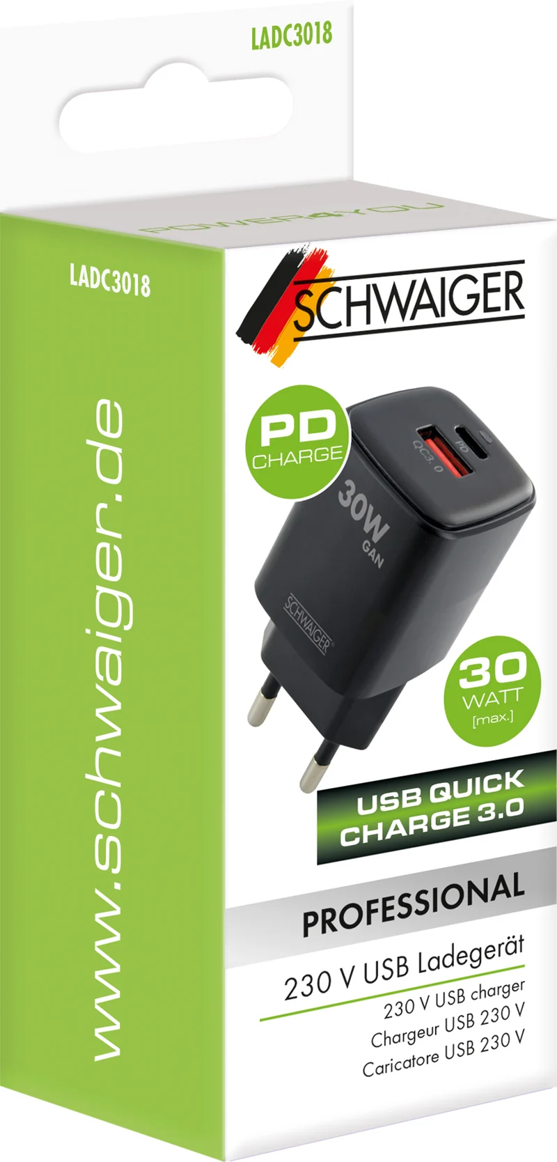 USB Schnellladegerät 30W