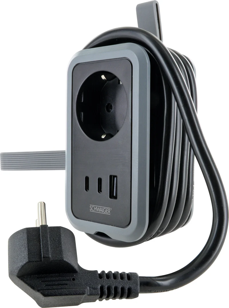Reisesteckdose EU mit USB A + C