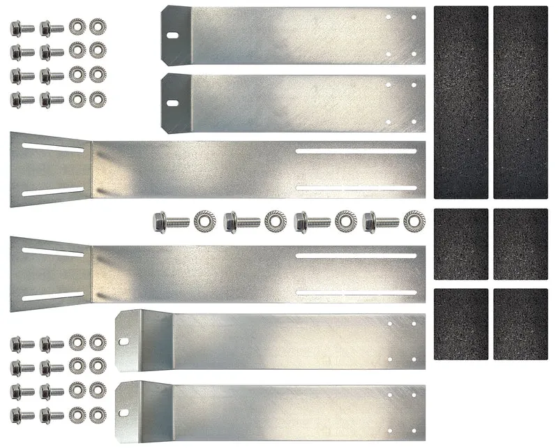 Flachdach-Halterung für Solarmodule mit einstellbarem Winkel