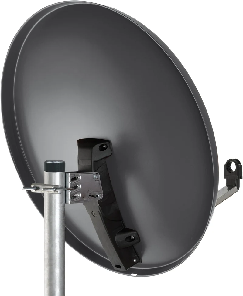Stahl Satellitenschüssel 80 cm anthrazit